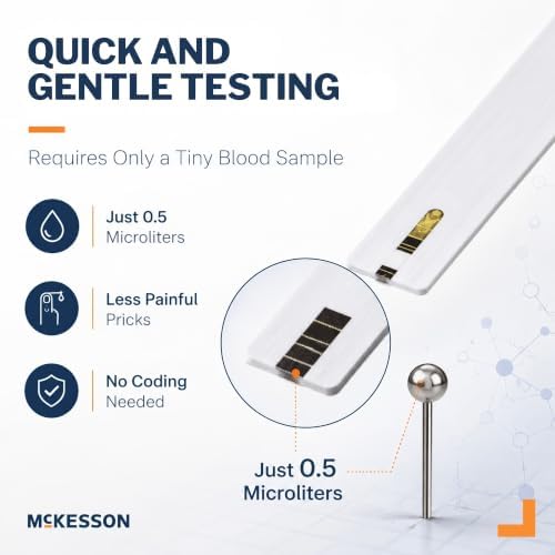 McKesson True METRIX Blood Glucose Test Strips for Diabetes, 1200 Strips