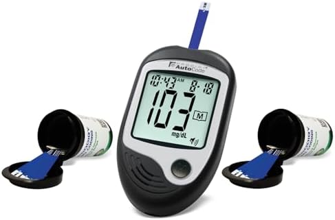 Prodigy Glucose Monitor Kit - Includes Prodigy Meter, 100ct test strips, 10ct Lancets, Lancing device, Carrying Case, Log Book
