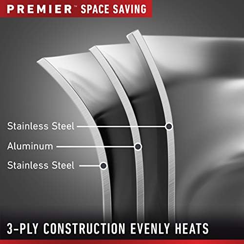 Calphalon Premier Space-Saving Stainless Steel Pots and Pans