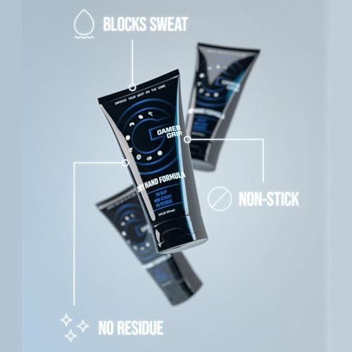 Gamer Grip Gaming Cream for Sweaty Hands | Chalk-Free Liquid Formula, Improve Performance, Control & Precision, Made in USA
