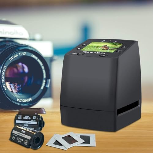 DIGITNOW! 135 Film Negative Scanner High Resolution Slide Viewer, Convert 35mm Film &Slide to Digital JPEG Save into SD Card