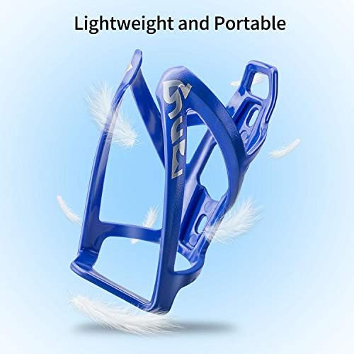 Suruid Bike Water Bottle Cage Ultra-Light Bicycle Bottle Holder Universal Bike Cup Holder Rack for Bicycle, Cycling, MTB, Road/Mountain Bikes 2 Pack - Black