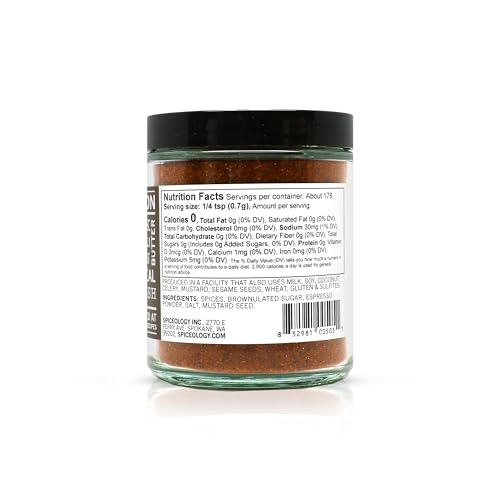 Spiceology Cowboy Crust Espresso Chile Seasoning, 4.4 oz | Bold Coffee Spice Blend & Dry Rub For Beef Brisket, Pork Chops, Steak, Chicken Thighs & Ribs
