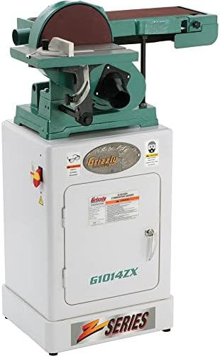 Grizzly Industrial G1014ZX - 6" x 48" Belt/9" Disc Combo Sander with Cabinet Stand