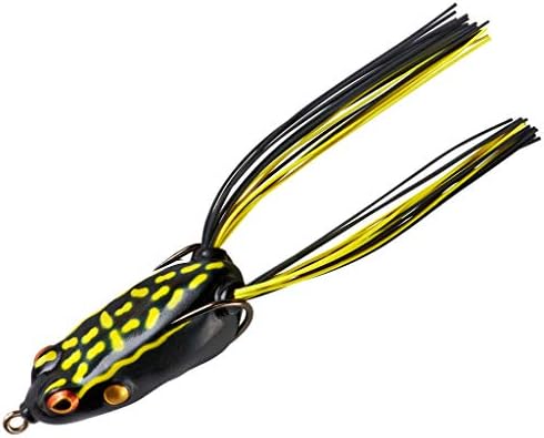 Booyah Pad Crasher Jr Topwater Bass Fishing Hollow Body Frog Lure with Weedless Hooks