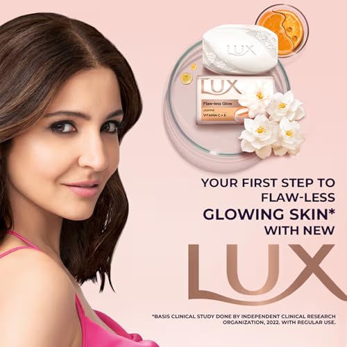 LUX Flaw-less Glow Jasmine Soap Bar, 3x150g