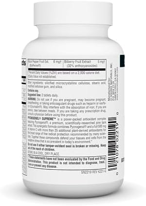 Source Naturals, Pycnogenol Supreme - 60 Tablets | Berry & Botanical Antioxidant Complex*