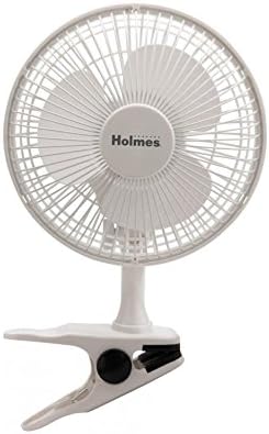 Holmes Convertible Desk & Clip Fan, White HCF0611A-WM