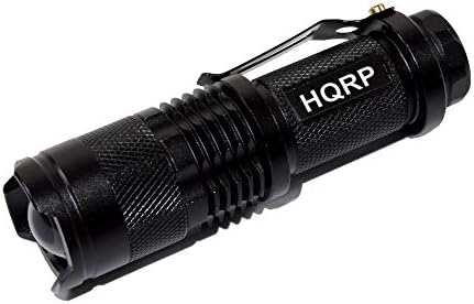 HQRP Powerful 365nm 3 Watt LED Flashlight Blacklight for Rocks, Stones, Illumination, Detection of Uranium, Vaseline, Depression Glass