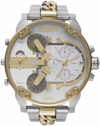 Diesel Mr. Daddy 2.0 Men's Watch, Stainless Steel Chronograph Sports Watch for Men