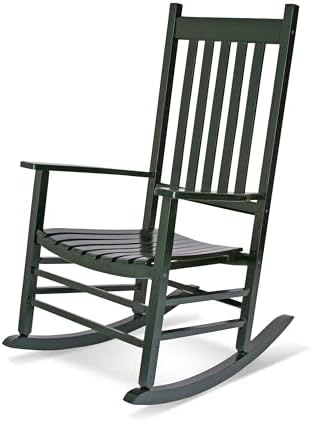 Shine Company 4332WT Vermont Porch Rocker, White (2nd Gen)