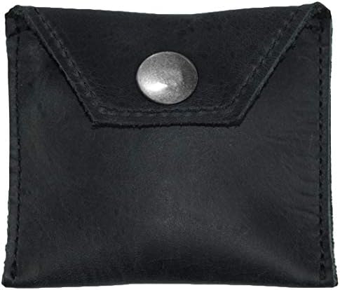 Hide & Drink, Rustic Leather Tampon Case, Condom Holder Pouch, Secret Stash Handmade :: Bourbon Brown