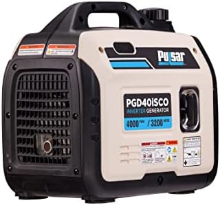 Pulsar PGD40ISCO Ultra Light Quiet 4000W Portable Gas Inverter Generator, white