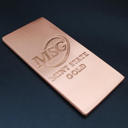 1 lb Copper Bar (Flat Style) .999 Pure Paperweight | Element Design with Certificate of Authenticity