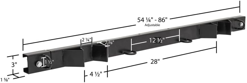 Black Widow Motorcycle Tie-Down Rack for Pickup Trucks