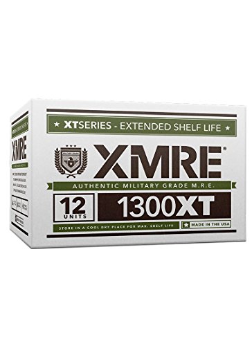 XMRE 1300XT MRE Meals 2022 Bulk | Military Grade | For Survival Kits & Hurricane Preparedness Items | Emergency Food Supplies | Food Packs w/