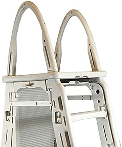 Plastics 7200 Adjustable A-Frame Safety Ladder Steps with Roll-Guard for Above Ground Pools & Hydrotools by Swimline 9" x 24" Ladder Mat