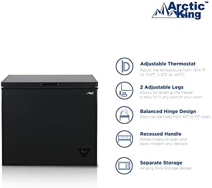 Arctic King 7.0 cu ft Chest Freezer in Black