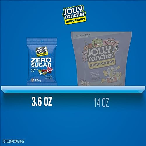 JOLLY RANCHER Zero Sugar Assorted Fruit Hard Candy Bulk Bag, 6.1 oz