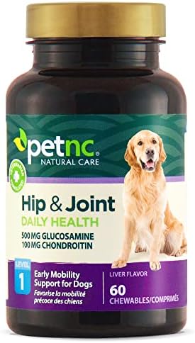 PetNC Natural Care Hip and Joint Soft Chews for Dogs, 90 Count - 27591 | Glucosamine Chondroitin MSM Dog Chews with Hyaluronic Acid, Liver Flavored Bone & Joint Support Supplement, For All Breeds