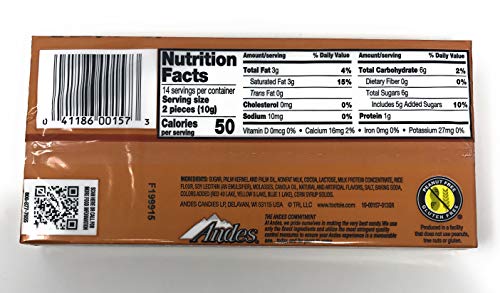 Andes Candies Chocolate Variety Pack of 4 Flavors: Peppermint Crunch, Toffee Crunch, Cherry Jubilee, Mint Cookie Crunch (4.67 oz./28 Pieces Each)