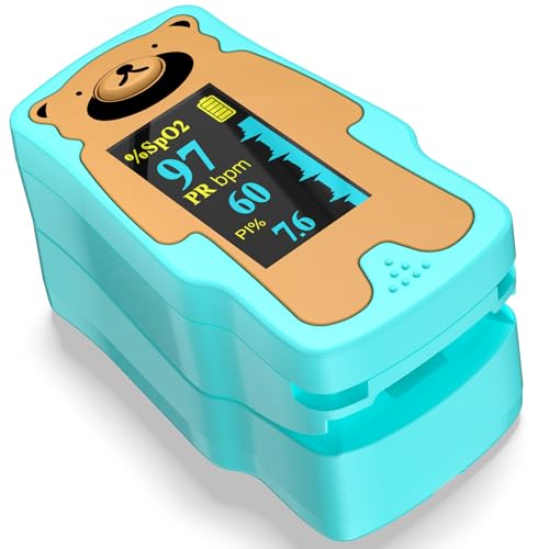 Pediatric Pulse Oximeter, OLED Display Oxygen Monitor Fingertip for Children, Baby & Kids, Blood Oxygen Saturation Monitor (SpO2)