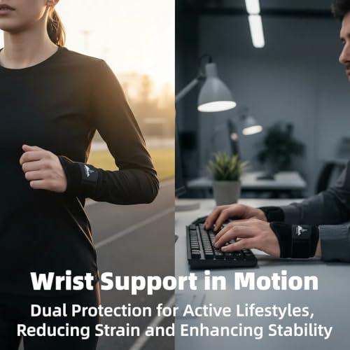 2-Pack Universal Wrist Braces - Support for Left & Right Hand