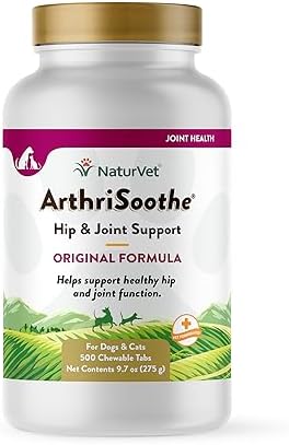 NaturVet – Senior Wellness Hip & Joint Advanced Plus Omegas | Help Support Your Pet’s Healthy Hip & Joint Function | Supports Joints, Cartilage & Connective Tissues | 120 Soft Chews