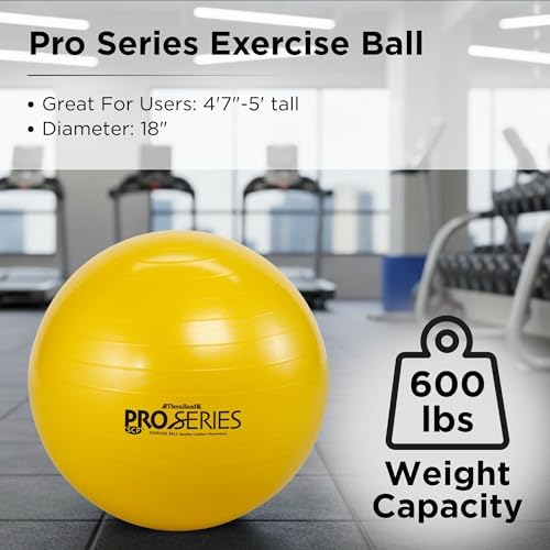 THERABAND Exercise and Stability Ball for Improved Posture, Balance, Core Fitness, Coordination and Rehab