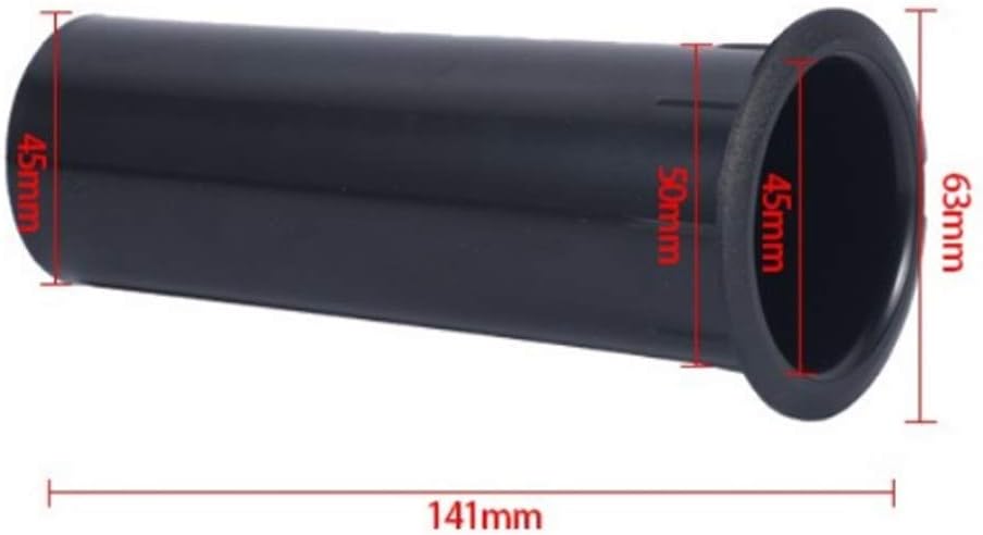 Acogedor Speaker Port Tubes for Bass Enhancer, Subwoofer Air Ports Repalcement & DIY Parts 50mm x 141mm Speaker Cabinet Port Tube, 2-Pack(Black)