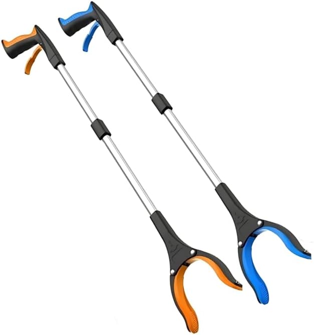 Grabber Reacher Tool, FitPlus Premium Grabber Tool 32 Inch, Strong Magnet Grabber Reacher for Elderly, Lightweight Extra Long Handy for Trash
