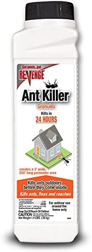 Revenge Ant Killer Granules, 4 lbs. Ready-to-Use Fast Acting Perimeter Treatment for Home Kills Ants, Fleas & Roaches