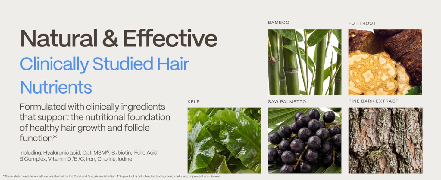 FoliGROWTH Hair Growth Supplement for Women &amp;amp; Men for Thicker, Fuller Hair