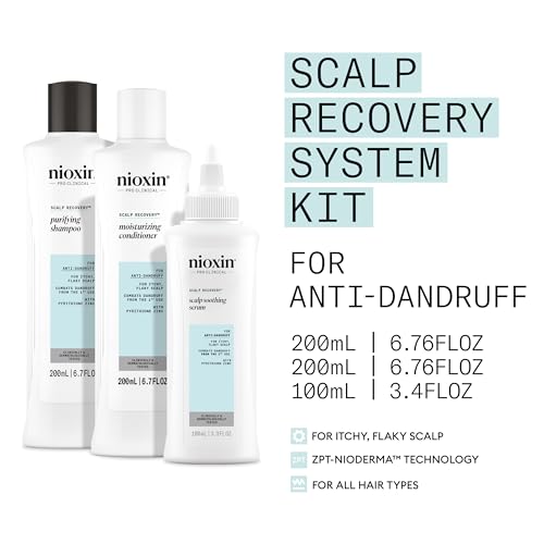 Nioxin Scalp Recovery Anti-Dandruff System Kit | For Itchy & Flaky Scalp