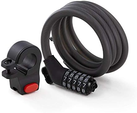 Segway Ninebot Password Cable Lock for Bikes and Scooters, Black