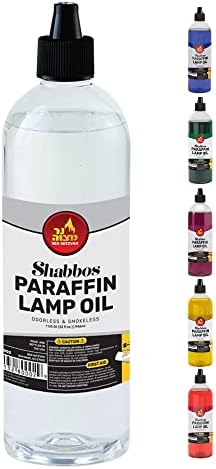 Ner Mitzvah Paraffin Lamp Oil, Clear Smokeless, Odorless, Clean Burning Fuel for Indoor and Outdoor, Use with E - Z Fill Cap and Pouring Spout, 32oz