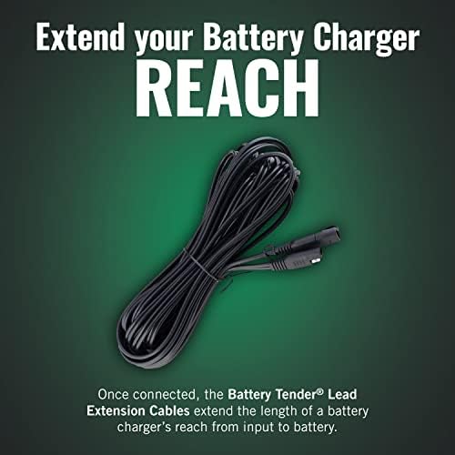Battery Tender 12 Foot Extension SAE Cable - Designed for Use with Battery Tender Chargers - Quick Connect Plugs for Easy Connection to Motorcycle, Cars, ATVs and More - 081-0148-12