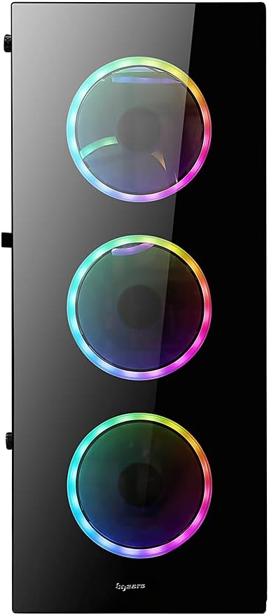 Bgears b-Voguish Gaming PC Case with Tempered Glass panels, USB3.0, Support E-ATX, ATX, mATX, ITX. (Fans are sold separately)