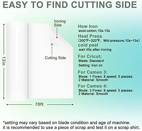 XSEINO HTV Heat Transfer Vinyl for T-Shirts 12"x10" -13Pack Perfect Iron On Vinyl for Cricut