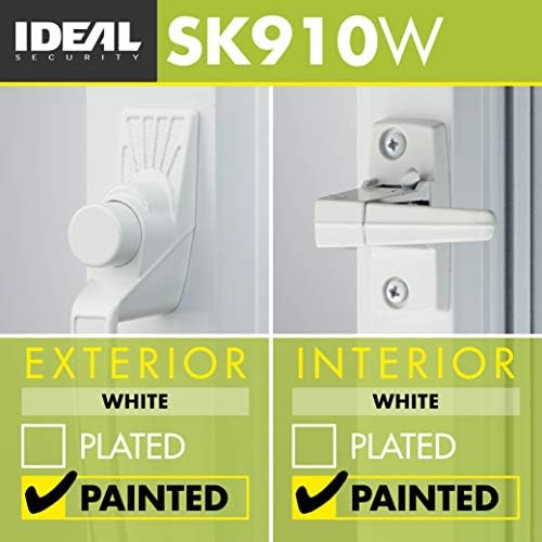 Ideal Security Model 11 Classic Push Button Handle with Latch for Storm Door and Screen Door, Silver