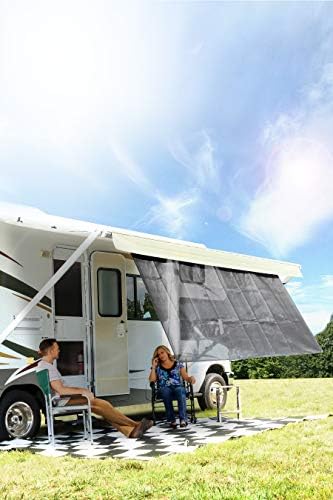 Camco RV Awning Shade Kit | Features Mesh Fabric, Retractable, and Measures 54-Inches x 180-Inches (51457)
