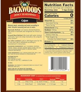 LEM Backwoods Cajun Jerky Seasoning for 5 lbs