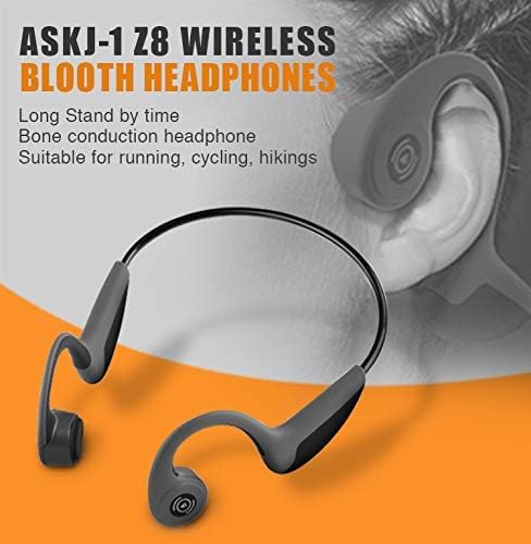 Bone Conduction Headphones Bluetooth 5.0 Open Ear Wireless Titanium HiFi Stereo with Mic Sweatproof Sports Headphones for Running Driving Cycling
