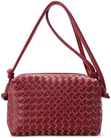 Woven Crossbody Bag for Women: Vegan Leather Handbag for Leisure | Classic Handwoven Bag For Style - Compact Design, Lightweight, Minimalist Style, Fits Phone, Cards & Key, Ideal for Daily Use