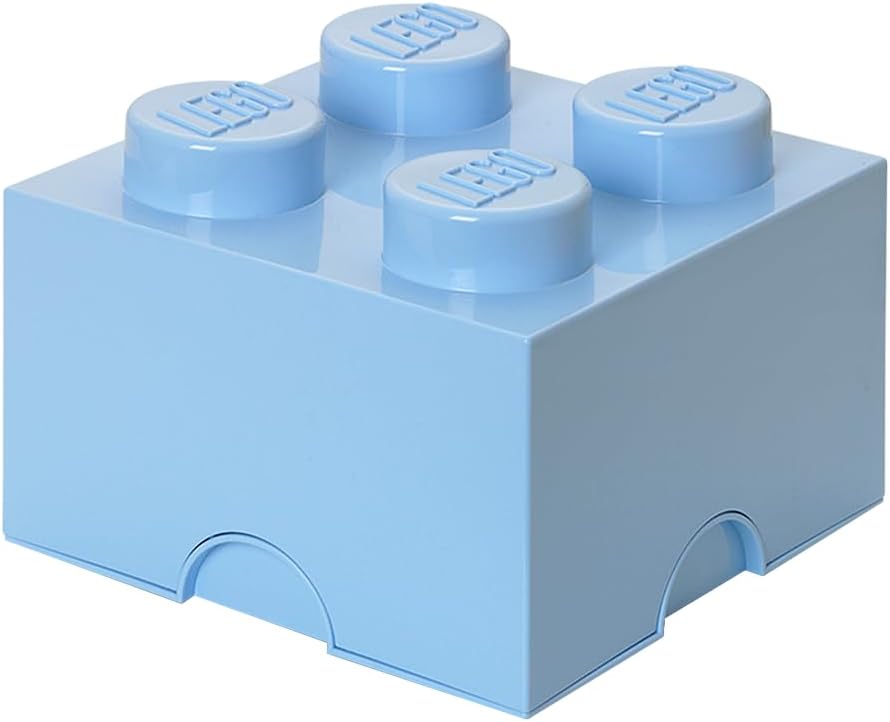 Room Copenhagen LEGO Storage Brick Drawer 4, 9-3/4 x 9-3/4 x 7-1/8 Inches, Bright Yellow (4003) | Stackable Storage Box Storage with Lid Toy Organization Home Decor Office Kids Room