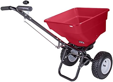 EarthWay 2170 Commercial 100 LB Broadcast Fertilizer Spreader. Red