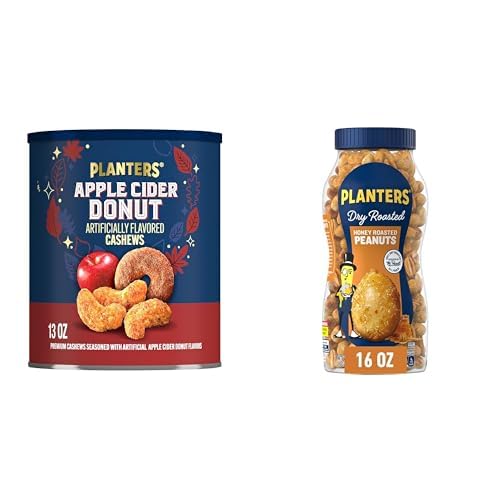 PLANTERS Honey Roasted Peanuts, Plant Based Protein Snacks, 16 Oz (1 Ct) | Roasted Sweet & Salty Nuts. Kosher. Resealable Jar. Snacks for Adults. Party Mix, Party Snacks