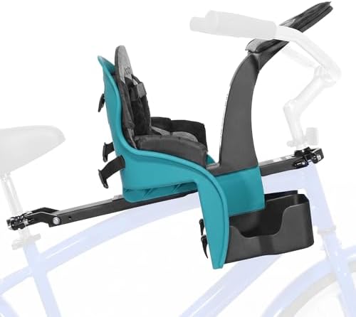 KaZAM Front-Mounted Child Bike Seat – Kangaroo & Wallaby Models with Padded Front Bumper/Dashboard