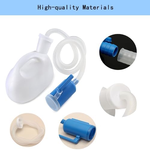 2000ML Urinal for Men, Spill Proof Urine Bottle, Pee Bottle for Hospital