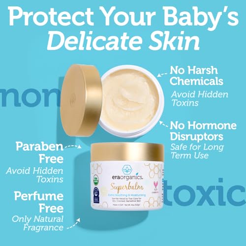 Superbalm USDA Organic Healing Ointment for Baby Eczema & Cradle Cap - 2oz | 100% Natural Soothing Superfood Cream for Toddler & Kids - Eczema, Cradle Cap, Baby Acne & Rashes - Non-Toxic, Fragrance-Free